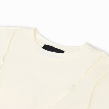 T -shirt with DL. Sleeve (longshit) mit, p. 44, milk-1
