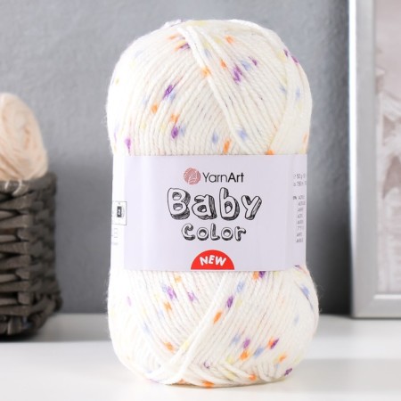 Yarn "Baby Color" 100% acrylic 150m/50g (217 thrush-violet-blue)