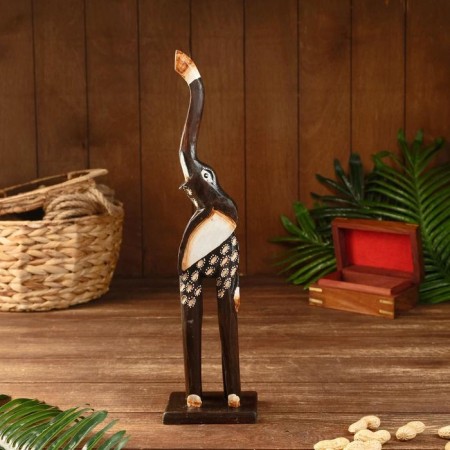 Souvenir "Elephant" wood, on a stand 19x11x40 cm-1