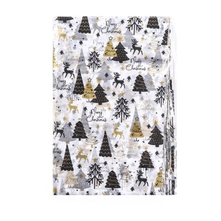 New Year. Paper Pacific, New Year's packaging "deer", 50 x 65 cm.-3