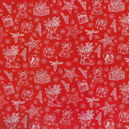 Paper packaging glossy, bilateral "New Year's mood", 50 x 70 cm-4
