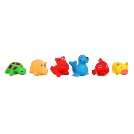 A set of rubber toys for the bath "Babies", 6 pcs, with a squeak, crumb I-4