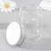Decor for creativity Glass "Jars with a lid" silver 4.7x4.7x6 cm