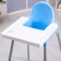 Stool for feeding is plastic, blue color