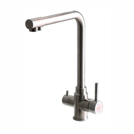 Fashun A54309 kitchen mixer, single -leaf, with output for drinking water, satin