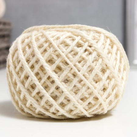 Yarn 100% juts "Softino Jute Colored" 50m ± 2 m cream 50 g-1