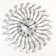 Watching clock, series: openwork, "hypnocrine", smooth move, 58 x 58 cm, d-22 cm