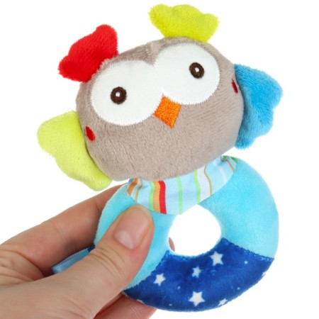 The rattle is soft on the ring "owl", I crush me-5