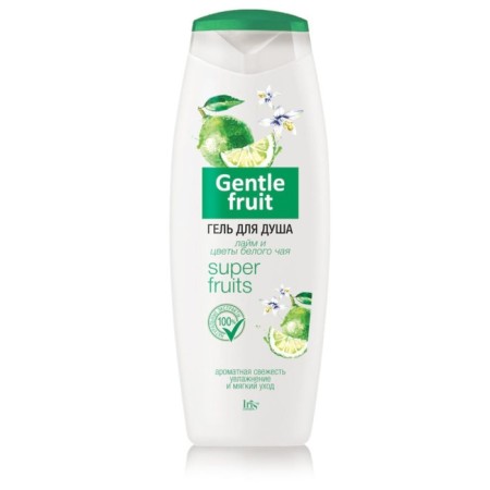 Shower gel Iris Cosmetic "Lime and flowers of white tea", 400 ml