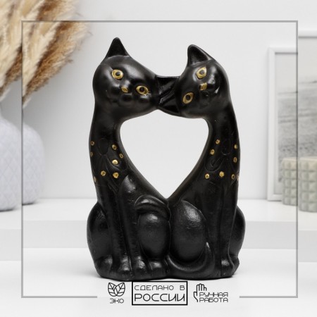 Figure "Cat - A couple" Black, 25x20x10cm