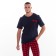 Male Home suit (T -shirt and trousers), red color, size 58