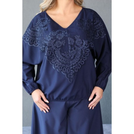 Female pulver, size 52, blue color-12