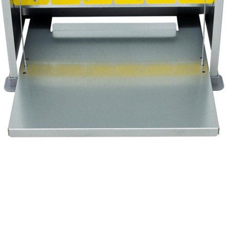 Bunker feeder for poultry at 21 kg, pedal, galvanized steel, alma basica-4