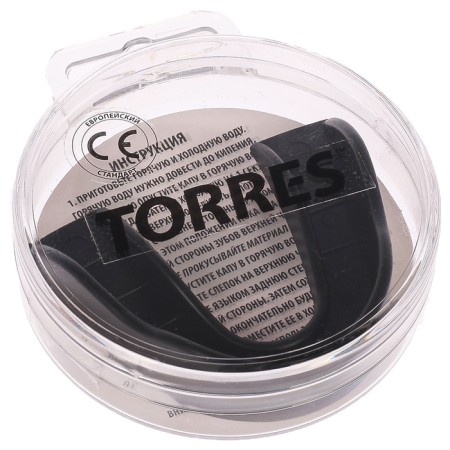 Boxing cap Torres PRL1023BK, thermoplastic, European standard CE Approved, Black Color-1