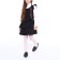 School sundress for girls, black color, height 146 cm