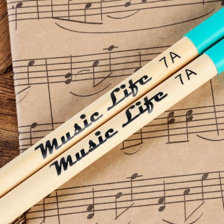Drum sticks Music Life, 7a, maple, green-1