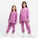 Kidsa (sweatshirt, trousers) minku lavender color, height 116 cm