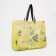 Household bag without fastening, yellow-green color