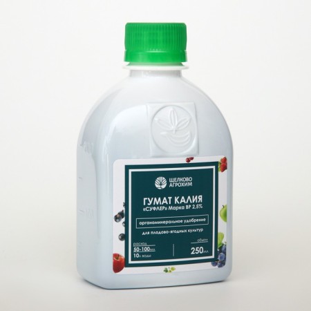 Fertilizer of the organo-mineral potassium humane "Suffler", fruit and berry, bottle, 250 ml-1