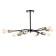 Ripley chandelier 8he27 40w black and gold 60x60x40 cm