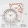 Watching double-sided watches, on suspension, smooth move, 36 x 32 cm, D-25 cm, dial 19 cm