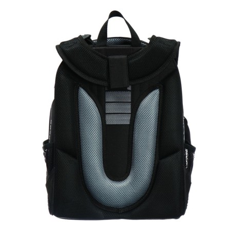 School backpack 38 x 30 x 16 cm, ergonomic back, stavia "monochrome", black-5