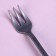 Plastic forks, set 12 pieces, silver color