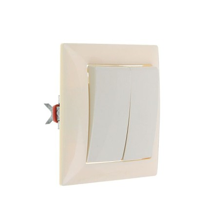 Swingger "Kuntsevo" Selena 8143, 10 A, 250 V, 2 keys, hidden, ivory color