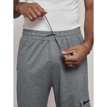 Sports male pants, size 48, gray color-13