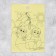 Paper stickers "animals", with coloring on the back, 11 × 15.5 cm
