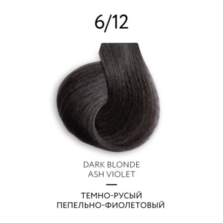 Cream-color hair Permanent Ollin Professional Color Platinum Collection, tone 6/12, 100 ml