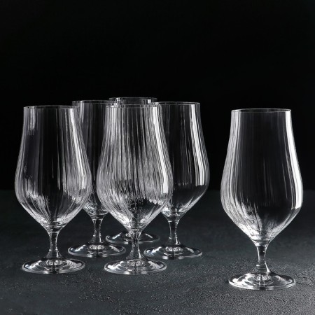 A set of beer glasses Crystalex Tulipa, 540 ml, 6 pcs