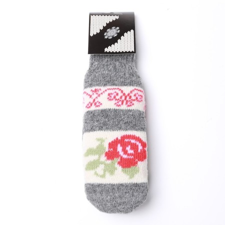 Women's mittens, gray color, size 20-22-3