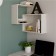 Squad-2 shelf 518x518x592, oak Gray