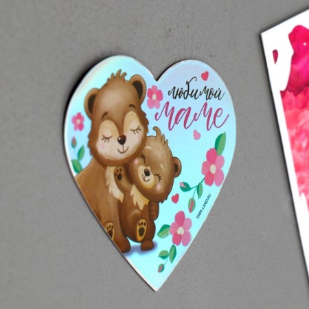 Magnet holography, souvenir to “beloved mother”, 7 x 7 cm.-4