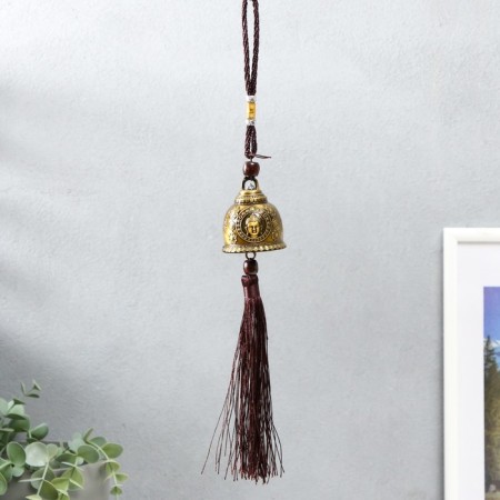 Metal bell "Buddha's head" 4.8x4.8x32 cm