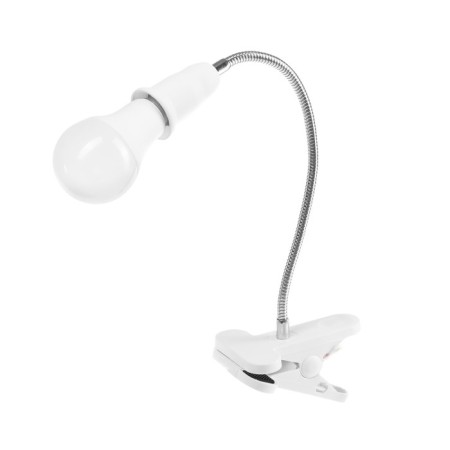 Lamp on the clothespin Ecola Base, E27, 220V, 300 mm, switch, flexible, white-1