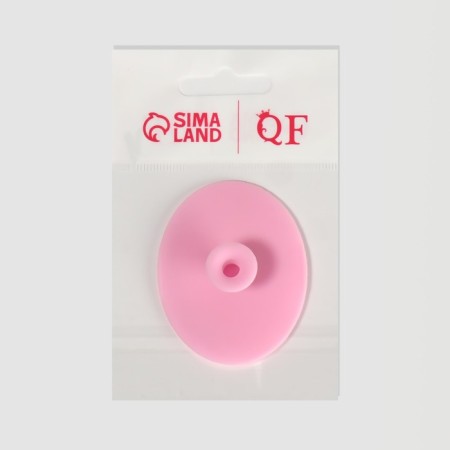Washing brush "Oval" on a suction cup, 6.3 × 5 cm, color mix-11