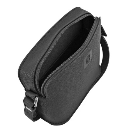 Women's bag B2814-00140, Black, genuine leather color, 19x4.5x17 cm-1