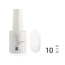 Моделирующий гель Pashe Construct Gel, №10 камуфлирующий белый, 9 мл
