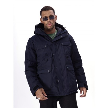 Ski jacket men's, size 56, the color is dark blue-16