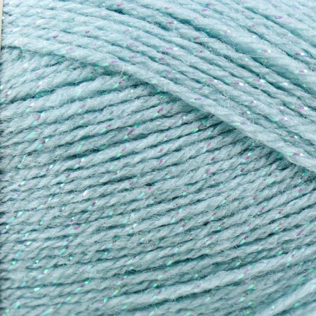 Yarn "SAL SIM" 95% acrylic, 5% metallic 460m/100g (114 mint)-2