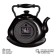 Wall -wall clocks for the kitchen "Teaker", silent, 27 x 28.5 cm, black, aa