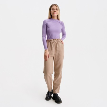 Women's pants, beige color, size 42-1
