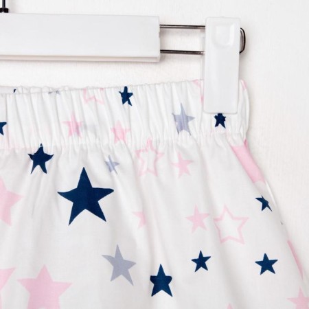 Women's shorts KAFTAN "Pink Stars", size 44-46, white-7