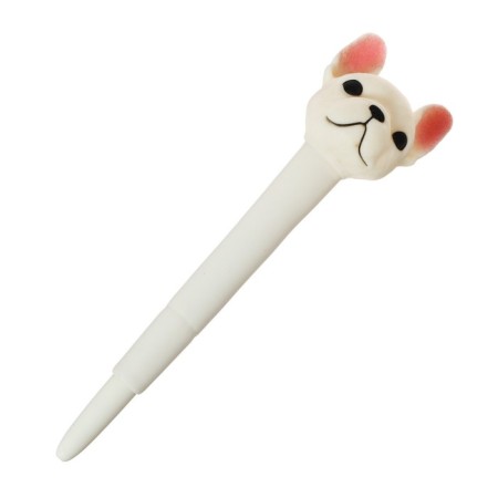 Gel-ghost pen, blue rod, soft case, bulldog mix-3