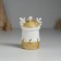 Polystone souvenir "Deer white in a hat and scarf" 4x4x7 cm