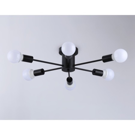 Lamp ceiling in the style of Ambrella Light, Loft, TR80402, 6HE27, Black Color-1