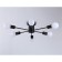 Lamp ceiling in the style of Ambrella Light, Loft, TR80402, 6HE27, Black Color