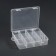 Organizer for decor, with a suspension, mobile cells, 12 cells, 13.8 × 11.3 cm, the color is transparent